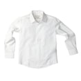 thumbnail image 2 of Adam Baker Boy's SH9801-B- 4-Way Stretch Slim Fit Dress Shirt, White, 18/20, 2 of 3