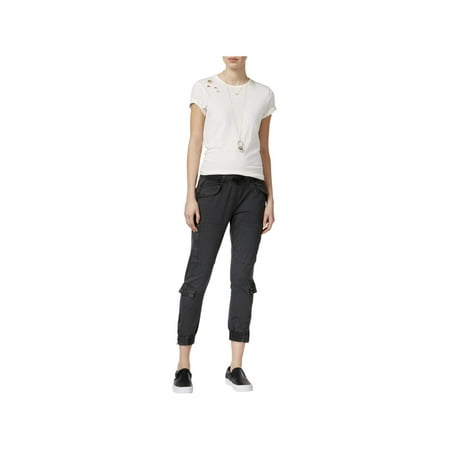 - Hudson Womens Runaway Flight Ankle Zip Cargo Pants