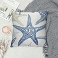 thumbnail image 2 of Nawypu  Starfish Pillow Cover Navy Blue Nautical Coastal Throw Pillows Summer Beach Decorative Throw Pillow Covers for Couch Sofa Bedroom Livingroom, 2 of 5