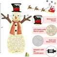 thumbnail image 2 of GVN Indoor/Outdoor Christmas Lighted Snowman Decorations with Pre-Lit 80 Lights, 2 of 6