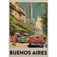 thumbnail image 3 of Póster de paisaje de viaje de vacaciones en autobús urbano retro de mediados de siglo, pintura en lienzo de Londres, París, Tokio, Chicago, arte de pared, decoración del hogar de la habitación, 3 of 5