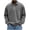Gray, variant on Men's Washed Collared Sweatshirt, Point Collar Loose Cut, Casual Fit for home relaxed dress Gray XXXL
