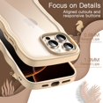 thumbnail image 5 of Wavy Case for iPhone 16 Pro Max 6.9-Inch, Cute Wave Frame Curly Shape Shockproof Phone Cover for Women and Girls, Clear Hard PC Back (Desert Titanium), 5 of 5