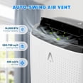 thumbnail image 6 of Katidap Portable Air Conditioner 14000 BTU, 3 in 1 Quiet AC Unit with Remote Control, Built-in Dehumidifier, Fan, Auto, Sleep Modes, Cools Room up to 750 Sq. Ft Exhaust Hose & Window Kit, 24H Timer, 6 of 9