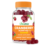 Lifeable Cranberry Gummies, 60 Gummies (12,500 mg per Gummy)