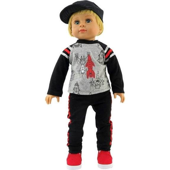 Rocket Ship Pant Set For 18 Inch Dolls