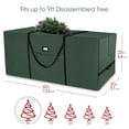 thumbnail image 7 of Hearth & Harbor Christmas Tree Storage Bag made from Durable Fabric, Fits up to 9 ft Holiday Trees - Green, 7 of 7