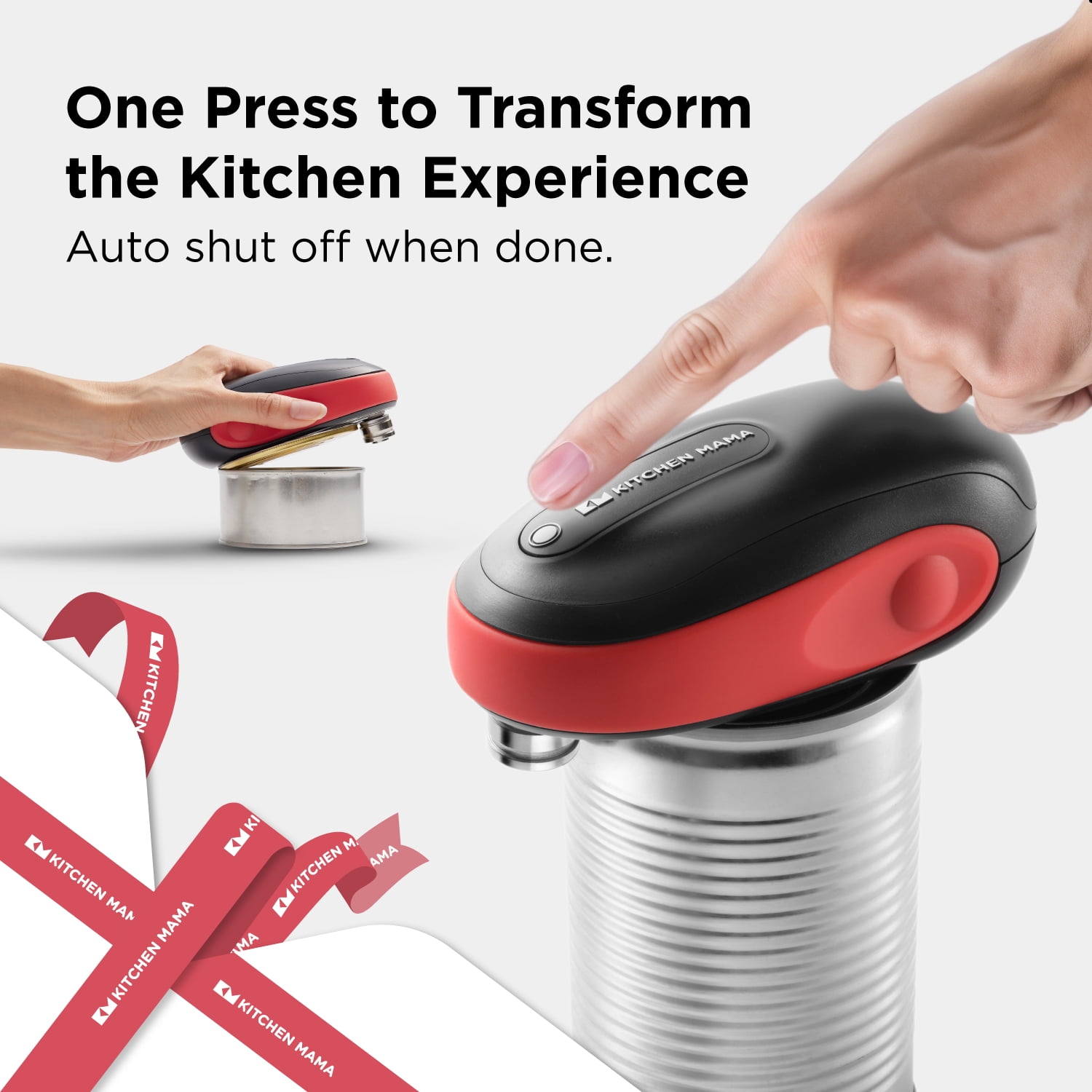 Kitchen Mama One-To-Go Electric Can Opener and 6-in-1 Multifunction Opener Gift Set