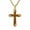 D, variant on Men's Walnut Wood Cross Necklace– 14K Gold Plated Pendant with Adjustable 22-24" Chain, Christian Gift