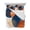 Blue, variant on Navy Blue Burnt Orange Twin Size Down Alternative Comforter, Lightweight Comforter Quilt Bedding Set with Pillow Shams Abstract Modern Geometric All Seasons Bed Comforter Duvet Insert 68"x86"