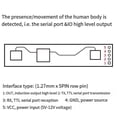 thumbnail image 4 of LD2410B 24GHz Radar Smart Human Presence Sensing Module with BT+Cable 5V LD2420 Millimeter Wave Motion Switch Sensor, 4 of 5