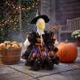 thumbnail image 7 of Sruoe Halloween Porch Goose Outfits, Witch Costumes Set 23 Inch Porch Goose Clothes, Goose Clothes Dress, Duck Sculpture Clothes for Lawn Statue Cement Statue Yard Patio Party Decoration, 7 of 7