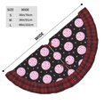 thumbnail image 3 of Sigee Pink Groovy Disco Ball for Christmas Decoration Tree Skirt Christmas Plaid Tree Skirt,Christmas home decor Holiday Tree Skirt Fits TChristmas Tree-36", 3 of 6