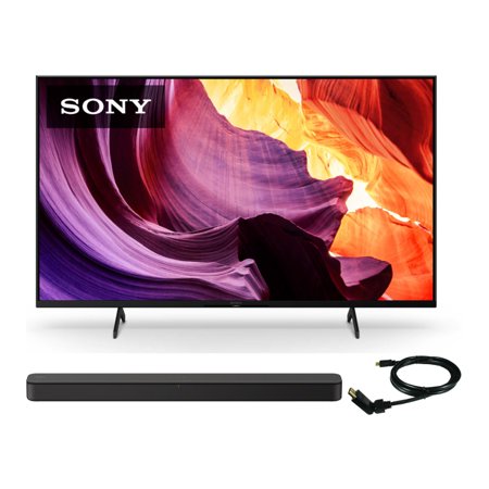 Sony KD50X80K 50-Inch LED 4K UHD TV with Dolby Vision HDR (2022 Model) Bundle
