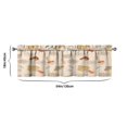 thumbnail image 3 of Mushroom (40) Kitchen Curtains 54x18 Inch Window Curtain over Sink Short Tier for Bathroom Cafe Rod Pocket Kitchen Decor Living Room Window Treatment Fabric 1 Panel, 3 of 3