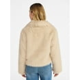 thumbnail image 3 of No Boundaries Faux Fur Coat, Women's and Plus, 3 of 6