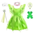 thumbnail image 5 of Vestido de elfo infantil, vestido de princesa campanilla, vestidos cos, vestidos para niños, 5 of 5