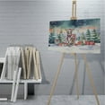 thumbnail image 4 of Merry Christmas Santa Reindeer Antlers Australian Shepherd Sleigh Xmas Winter Holiday Horizontal Matte Canvas Poster Aussie Dog Lover Gifts Wall Art Home Decor - 00023, 4 of 5