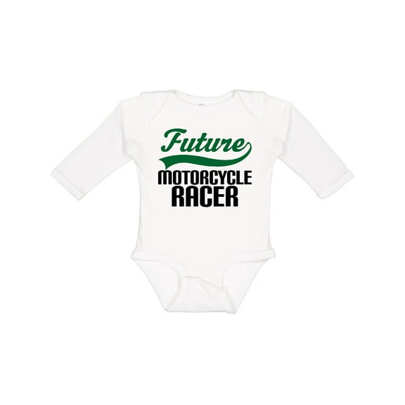 Inktastic Future Motorcycle Racer Boys Long Sleeve Baby Bodysuit