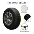 thumbnail image 4 of Kll Yellow Lemon Tire Cover,Universal Wheel Tire Cover For Trailer, Rv, Suv, Truck,Camper And Many Vehicle,(16 Inch), 4 of 7