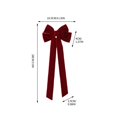 thumbnail image 2 of Pasador de Terciopelo con Lazo | Pinza de cinta estilo coreano - Elegante tocado de invierno, accesorios para el pelo de alta gama, duradero, seguro, versátil para peinados formales o informales, 2 of 5