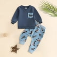 thumbnail image 2 of Linfrsh Toddler Boy Hunting Outfit Duck Long Sleeve Sweatshirt Top Casual Pants Set Baby Duck Clothes, 2 of 7