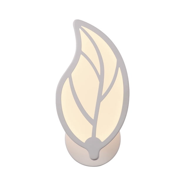 Jinsinto Leaf Shaped Led Wall Light-modern Metal And Acrylic Design-power 9w(warm Light)