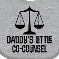 thumbnail image 4 of Inktastic Daddy Little Co Counsel Lawyer Boys or Girls Baby Bib, 4 of 4