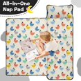 thumbnail image 4 of Hen and Silhouette Cream Pattern Teens Toddler Nap Mat with Pillow, Sleeping Mat Bag for Preschool Daycare 59"x22", 4 of 6