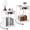 White, variant on Nightstands Set of 2, with USB Ports and Outlets, 2 Tier Bedside Table, Narrow End Table with Storage Shelf, Side Tables for Bedroom, Living Room, Black