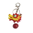 thumbnail image 2 of Tnobhg Cartoon Dragon Head Shape Keychain Stainless Bell Decor Exquisite Car Keys Storage Women Shoulder Bag Decoration Pendant New Year Festive Keyring, 2 of 7