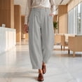 thumbnail image 5 of Womens Wide Leg Pants High Waisted Barrel Silhouette Relaxed Fit for Casual Outings Commutes And Relaxed Days Trousers for Women, 5 of 6