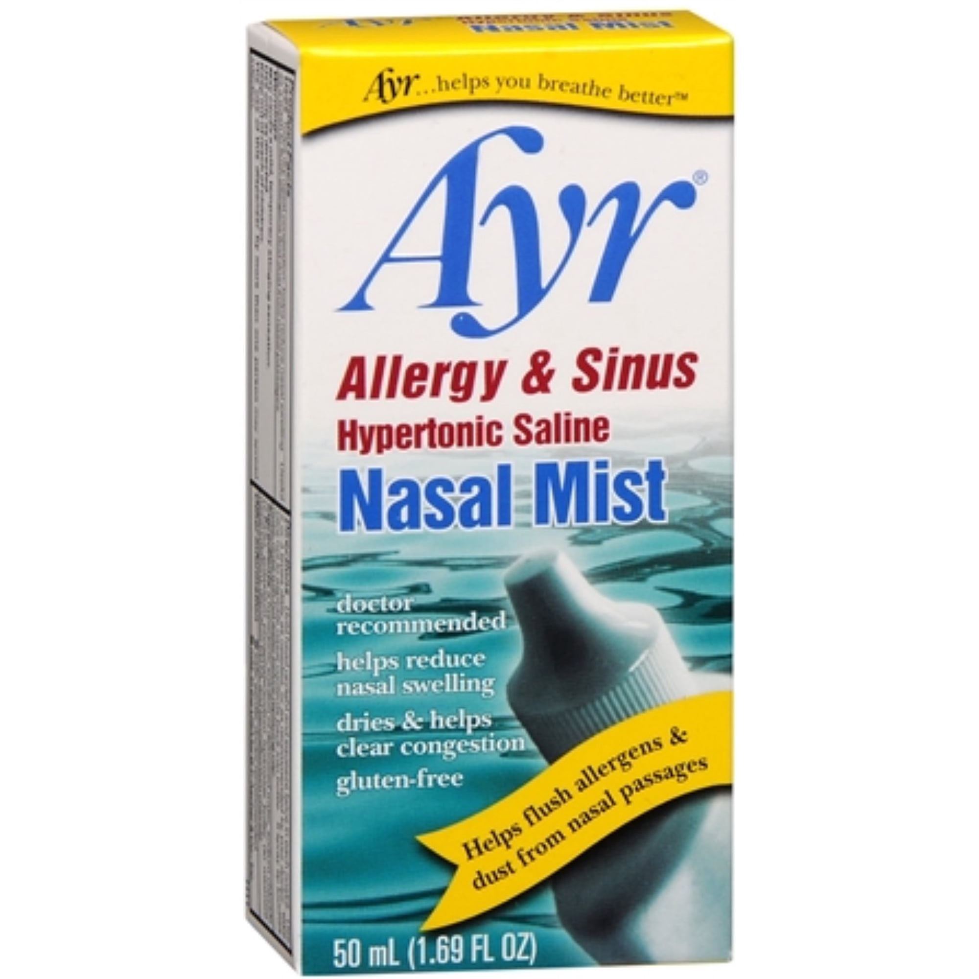 Ayr Nasal Mist Allergy and Sinus 50 mL (Pack of 4)