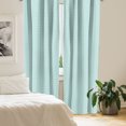 thumbnail image 2 of Ambesonne Chevron Window Curtains, Pastel Simple Art Zigzags, Each 28" W x 63" L, Pale Seafoam Mint Green, 2 of 4