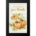 thumbnail image 2 of Nan 10x14 Black Modern Framed Museum Art Print Titled - In All Things Give Thanks, 2 of 5