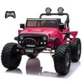 thumbnail image 1 of VOLTZ TOYS Lifted Monster Jeep 24V 2 Seater Classic Ride on Car with Remote Control, Leather Seat and EVA Tires, 1 of 7