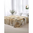 thumbnail image 5 of White Dandelion King Size Flat Sheet, Wrinkleproof & Fadeproof Cooling Flat Bed Sheet Only, Country Botanical Floral Flowers Plants Breathable Soft Bedding Top Sheets 105 x 98 Inches, 5 of 8