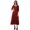 Light Red, variant on Moomaya Solid Summer Dresses Women Long Sleeve Dress Long Dresses