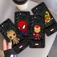thumbnail image 2 of Funda negra de oso Marvel Ironman, carcasa de lujo para Samsung Galaxy S22 Ultra 5G S7 S21 Plus S20 FE S9 S10e S10 S21 S8 S21Fe Fivean unisex, 2 of 2