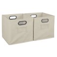 thumbnail image 1 of Niche Set of 2 Cubo Foldable Fabric Bins- Natural, 1 of 1