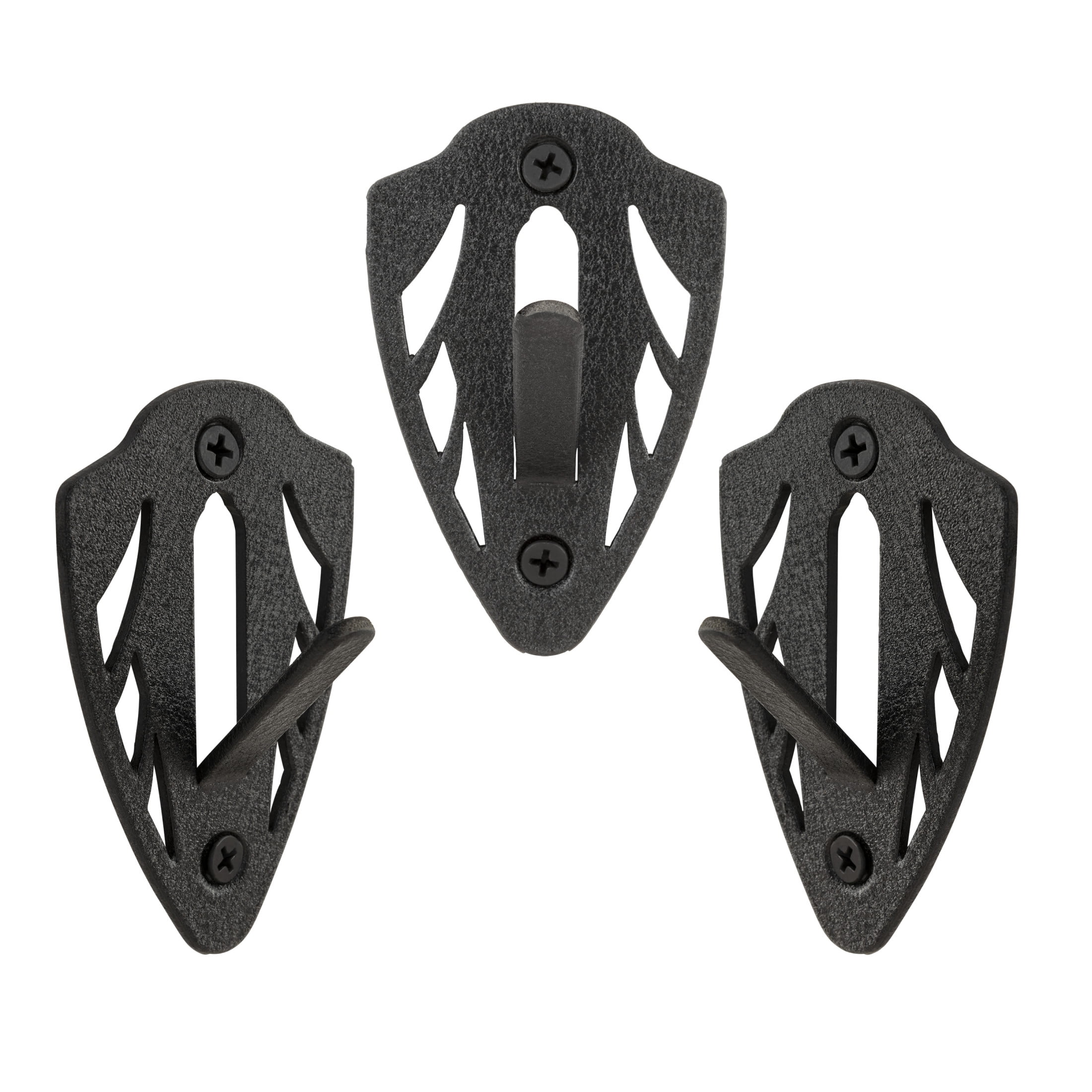 Allen Company Ez Mount European Deer Skull Wall Display - Skull Peg Hooks 3-Pack - For Whitetail & Mule Deer - Easy Install - Durable Steel Construction - Black