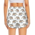 thumbnail image 2 of Lsque Indian Elephant Printed Women's Running Shorts with Liner Pockets,Elastic Quick Dry Workout Athletic Gym Yoga Shorts,Womens High Waist Shorts-Small, 2 of 9