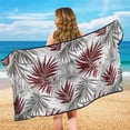 thumbnail image 5 of XYZCANDO Car Seat Towel Cover Comfortable Towel Car Seat Cover for Hiking Swimming, Car Seat Cover Towel Soft, Red Leaf Pattern, 5 of 10