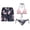 Cherry Blossom, variant on Hibiscus Floral Leaf Matching Swimsuits for Couples Summer Board Shorts with Mesh Liner Mens Swim Trunks Couples Swimwear Couples Matching Bathing Suits