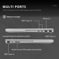 thumbnail image 3 of HP Envy x360 2-in-1 15.6" FHD Touchscreen Laptop, Intel Core i7-1260p, 16GB RAM, 1TB SSD, Backlit KB, HD Webcam, Intel Iris Xe Graphics, Wi-Fi, Bluetooth, Win 11 Pro, Silver, 32GB USB Card, 3 of 9