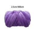 thumbnail image 4 of Velvet Chunky Yarn, Lightweight Durable Soft Washable, Comfortable Giant Yarn for Sweaters Hand Knitting Throw Rugs Rug Making Pet Bed Violet, 4 of 9