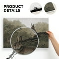 thumbnail image 6 of WFSposter Wall Art for Living Room Canvas Print Easter Decor Wall Art Three Rabbits Vintage Wall Art Decor Animal Landscape Easter Bunny Oil Painting for Bedroom Office Wall Decor 16x24in, 6 of 7