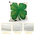 thumbnail image 4 of COMIO  St Patricks Day Clover Polka Dot Throw Pillow Cover, Shamrock Cushion Case Decoration for Sofa Couch, 4 of 5