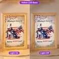 thumbnail image 2 of Democratic Bull Terrier Making Woof Count Election 2024 Acrylic Plaque with Wood Photo Frame Box Bully Dog Lovers Gifts Idea Light Box - 01001, 2 of 5