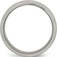 thumbnail image 2 of Titanium Polished 8mm Ridged Edge Band (Size 11) Made In China tb24-11, 2 of 5